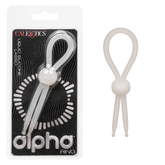 Alpha Liquid Silicone Lasso Natural Stretchy Adjustable Ring Enhancer COCK RINGS